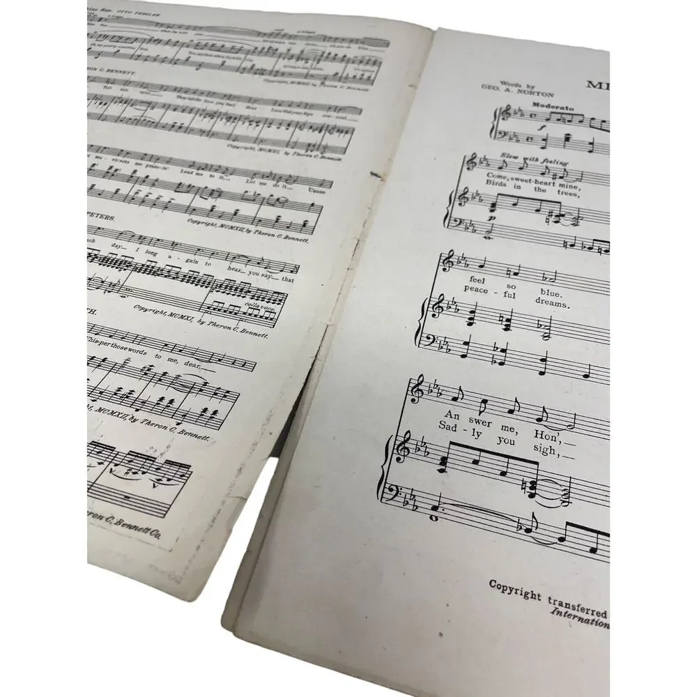 Melancholy Baby‎ Sheet Music 1912 Geo A Norton Ernie Burnett